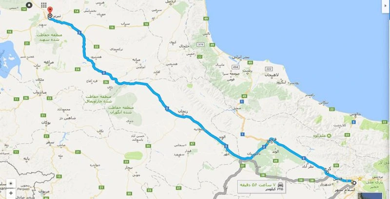 مسیر ردیاب فانوسان